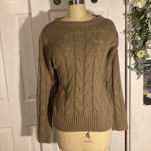 Dazy size xl brown cable knit sweater